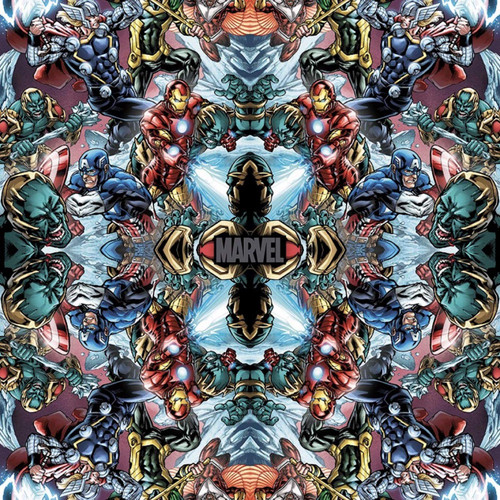 Springs Creative Marvel Avengers Strikes Digital Premium Quality 100% Cotton Fabric by The Yard.