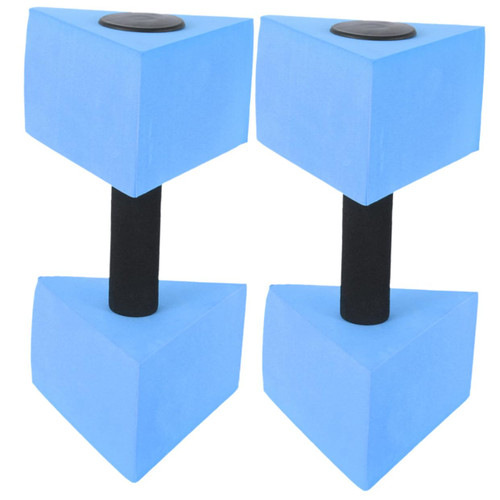 VANZACK 2pcs Water Dumbbells Gym Equipment Barbell Water Aerobics Weights Water Weight Travel Weights for Exercising Exercise & Fitness Dumbbells Eva Triangle Training Equipment Child