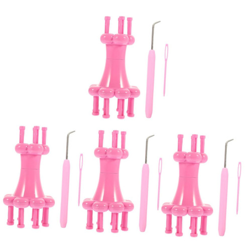 EXCEART 4 Sets Winder Knitting Tool Jewelry Maker Yarn Wool Knitter Wire Loom Tool Yarn Holder Dispenser DIY Knitting Spool Hand Tool Household Wool Knitter Knitting Needle Rope Plastic