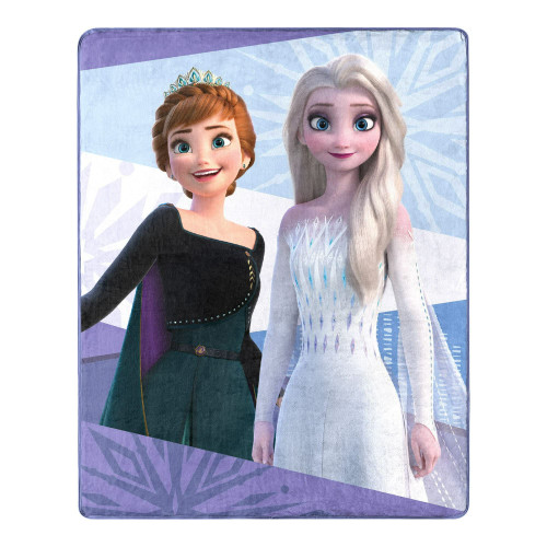 The Northwest Store Disney Frozen 2 Throw Blanket Forever Silk Touch Anna Elsa, 40'x 50', Multicolor, 40 inch x50