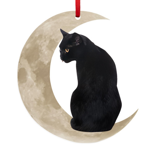 Cat Lover Ornaments, Christmas, Cat Lover Gifts for Women, Black Cat Decor - Christmas Tree Decorations, Cat Decorations Gift for Women - Christmas Tree Decoration Acrylic Ornament Cat Lover Ornaments, Christmas, Cat Lover Gifts for Women, Black Cat Decor - Christmas Tree Decorations, Cat Decorations Gift for Women - Christmas Tree Decoration Acrylic Ornament