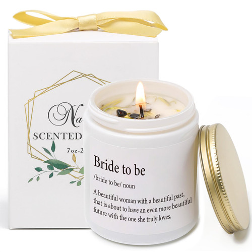 Bride to Be Gift, Engagement Gifts for Couples, Bride to Be Definition Candle, Bridal Shower Gifts for Bride, Vanilla &Lavender Scented Candles with Crystal Bride to Be Gift, Engagement Gifts for Couples, Bride to Be Definition Candle, Bridal Shower Gifts for Bride, Vanilla &Lavender Scented Candles with Crystal
