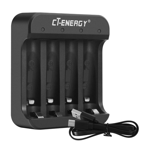 CT-ENERGY Rechargeable AA Lithium Battery Charger,Fast Charger for 1.5V Rechargeable Double AA or Triple AAA Lithium Batteries. CT-ENERGY Rechargeable AA Lithium Battery Charger,Fast Charger for 1.5V Rechargeable Double AA or Triple AAA Lithium Batteries.