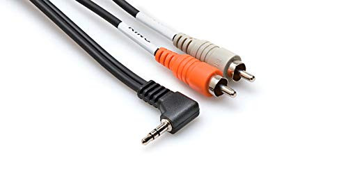Hosa CMR-203R Right Angle 3.5 mm TRS to Dual RCA Stereo Breakout Cable, 3 Feet Hosa CMR-203R Right Angle 3.5 mm TRS to Dual RCA Stereo Breakout Cable, 3 Feet