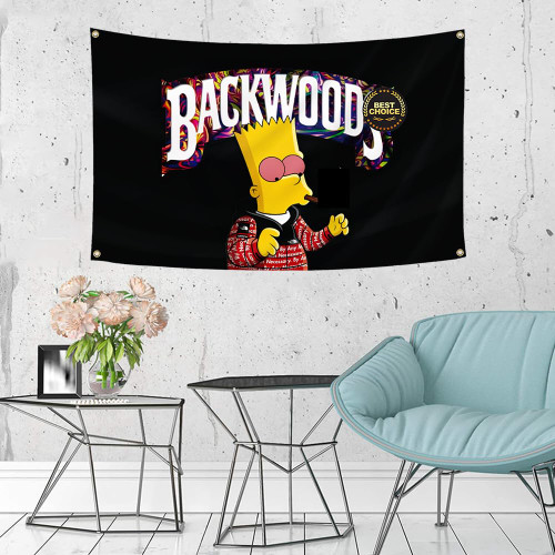Backwood Tapestry Funny Meme Wall Flag Poster for College Dorm Bedroom Man Cave Frat Wall Decortion 3x5 Feet 100% Polyester