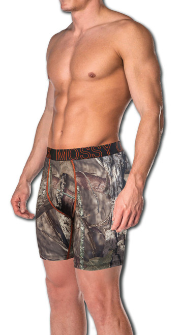 Mossy Oak Country Camo Men's Moisture Wicking Boxer Brief (Small 28-30W)