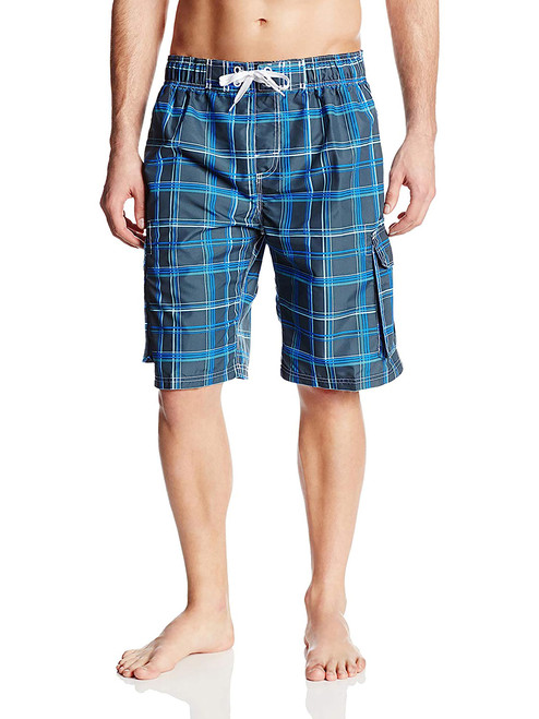 Kanu Surf Men's Infinite Swim Trunks (Regular & Extended Sizes), Miles Navy, Large