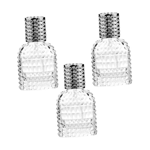FOMIYES 3Pcs perfume bottle portable makeup bottle essential oil sprayer perfume refillable cosmetic sprayer Perfume Dispense Bottle sample terrariums mini small spray bottle Glass travel
