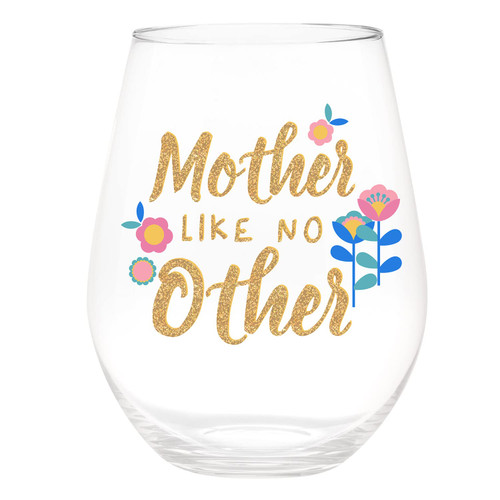 Slant Collections Jumbo Stemless Wine Glass, 30-Ounce, Mother Like No Slant Collections Jumbo Stemless Wine Glass, 30-Ounce, Mother Like No