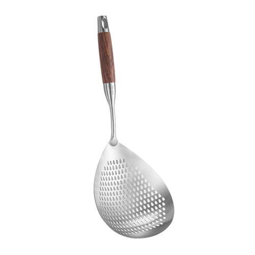 SWOOMEY Stainless Steel Colander Stainless Steel Ladle Food Strainer Stainless Steel Spoon Colander Spoon Wire Spoon Fried Food Strainer Stainless Steel Slotted Spoons Kitchen Spoons Asia