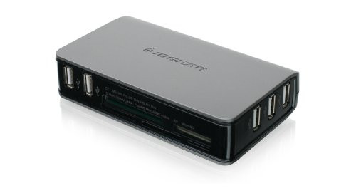 IOGear USB 2.0 Combo Hub and Card Reader with Mini-B Cable GUH286