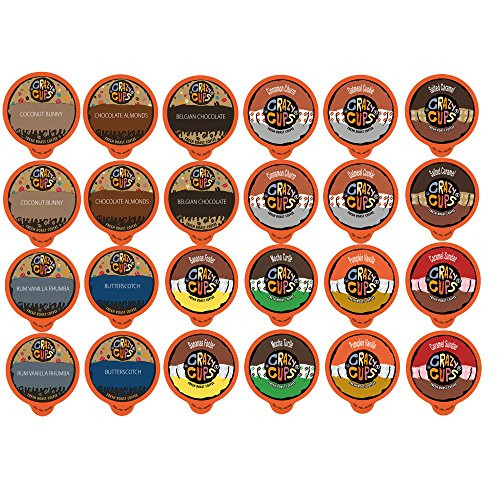 Crazy Cups Flavored Coffee Single Serve Cups Variety Pack Sampler for the Keurig K Cup Brewer, 48 count (Naturals & Flavored Lovers) Crazy Cups Flavored Coffee Single Serve Cups Variety Pack Sampler for the Keurig K Cup Brewer, 48 count (Naturals & Flavored Lovers)