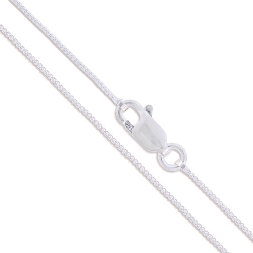 Sterling Silver Box Chain 1.3mm Solid 925 Italy Lightweight Lobster Claw Clasp Necklace 26"