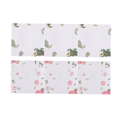 NOLITOY 6pcs Office Stationery School Supplies Schoolsupplies School Supplys School Supllies Memo Pad Stationery Note Pad Paper Note Paper Tearable Notes Student