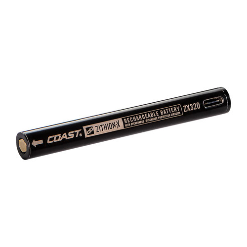 Coast ZX320 ZITHION-X Li-Ion Rechargeable Battery for The HP3R LED Flashlight, Black Coast ZX320 ZITHION-X Li-Ion Rechargeable Battery for The HP3R LED Flashlight, Black