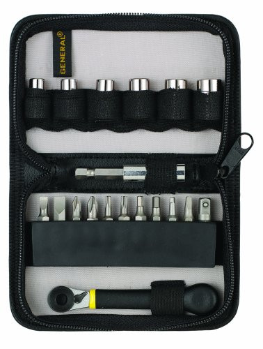General Tools 80078 Eighteen-Piece Ratchet Offset Screwdriver Set