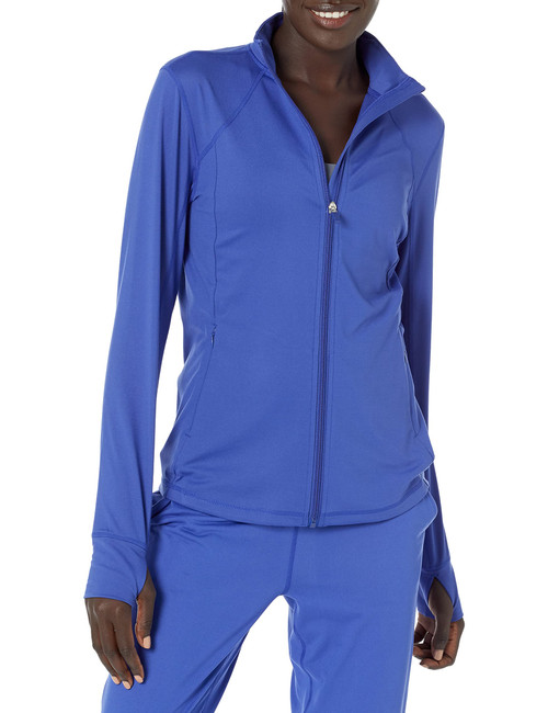 Amazon Essentials Women's Brushed Tech Stretch Full-Zip Jacket (Available in Plus Size), Royal Blue, 6X