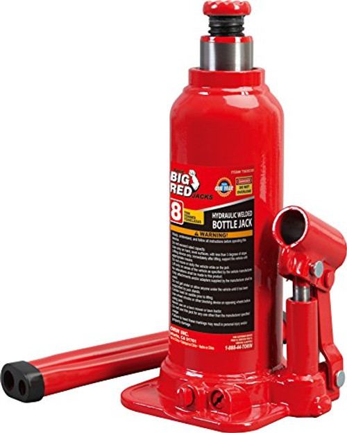 Torin Big Red Hydraulic Bottle Jack, 8 Ton Capacity