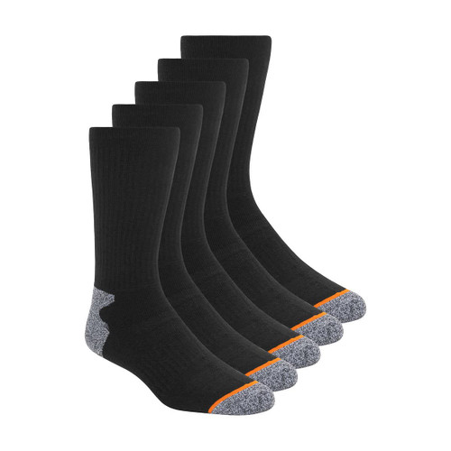 Weatherproof Vintage Men's Outdoor Wool Blend Crew Socks, 6-12 Shoe Size, 5 Pairs