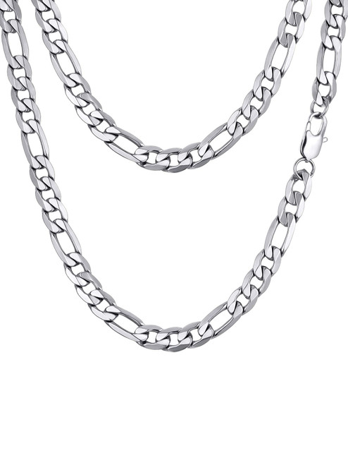 PROSTEEL Mens Chain Necklace 28 Inch Long Stainless Steel Fiagro Link Eboy Chains Necklaces