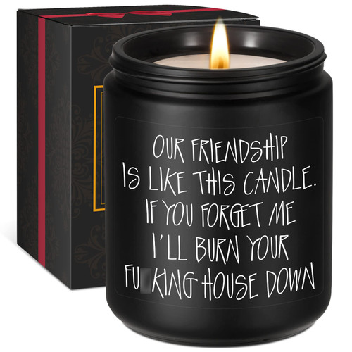 GSPY Scented Candles - BFF Gifts, Best Friend Christmas Gifts for Women, Men - Best Friend Candle, Bestie Gifts - Funny Birthday, Long Distance Friendship, Going Away Gifts for Friends Female