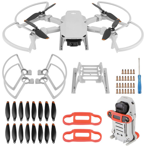 16PCS Mavic Mini 2 Propellers with Propeller Guard Landing Gear Leg Extensions Propellers Holder Guard for DJI Mavic Mini SE/Mini 2 Drone Accessories Set 16PCS Mavic Mini 2 Propellers with Propeller Guard Landing Gear Leg Extensions Propellers Holder Guard for DJI Mavic Mini SE/Mini 2 Drone Accessories Set