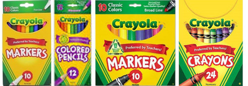 Crayola Marker, Crayon and Pencil Bundle Set