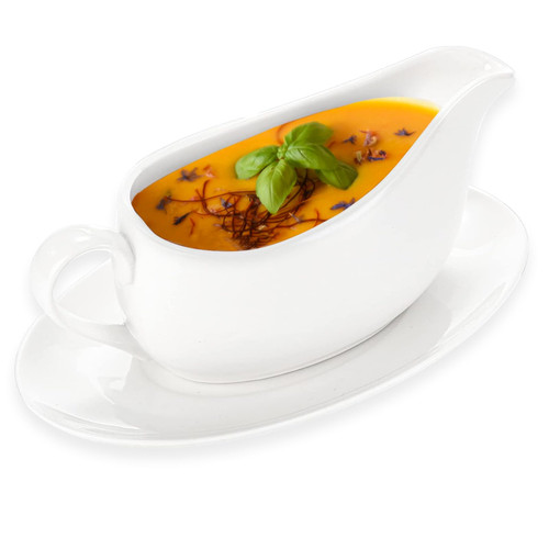 Cheardia 14 oz Gravy Boat with Tray, White Ceramic Sauce Boat with Ergonomic Handle and Big Dripless Lip Spout for Salad Dressings, Creamer, Broth, Black Pepper Cheardia 14 oz Gravy Boat with Tray, White Ceramic Sauce Boat with Ergonomic Handle and Big Dripless Lip Spout for Salad Dressings, Creamer, Broth, Black Pepper