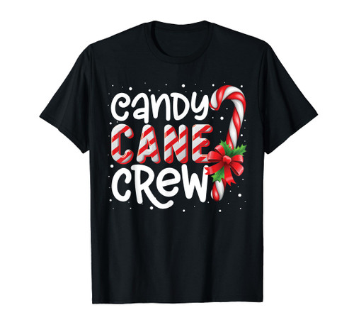 Candy Cane Crew Funny Matching Christmas Candy Lover X-mas T-Shirt
