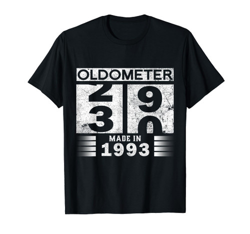Oldometer 29-30 B-day Made In 1993 Funny 30th Birthday Dad T-Shirt