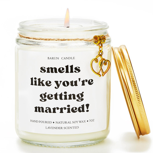 BARUN Engagement Candle - Engaged Candle Engagement Gifts for Couples,Engagement Gifts for Her Engagement Gift, Engagement Gifts,Best Gifts for Engagement,Congratulations Gifts Engagement Scented 7oz BARUN Engagement Candle - Engaged Candle Engagement Gifts for Couples,Engagement Gifts for Her Engagement Gift, Engagement Gifts,Best Gifts for Engagement,Congratulations Gifts Engagement Scented 7oz