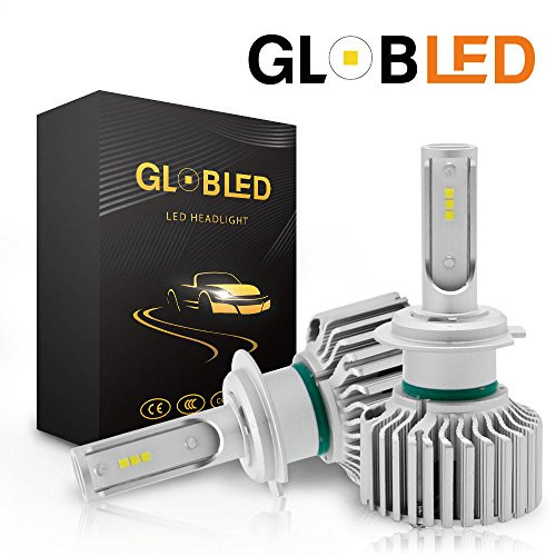 Globled H7 200W 20000LM LED Headlight Bulb Conversion Kit 6000k Canbus with 1 Year Warranty (HG-D2-H7)