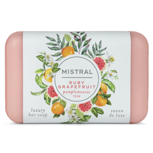 Mistral Classic Organic Bar Soap, Ruby Grapefruit, 2 Bars Mistral Classic Organic Bar Soap, Ruby Grapefruit, 2 Bars