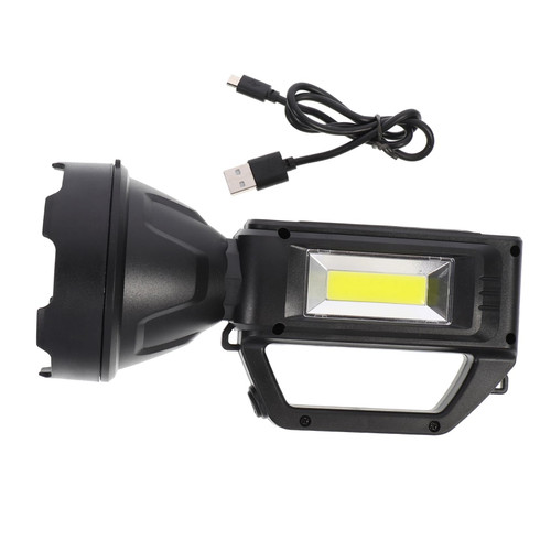 Uonlytech 1pc Solar Torch Rechargable Flashlight Rechargeable Flashlights Outdoor Flashlight Solar Searchlight Outdoor Waterproof Flashlight Outdoor Waterproof Searchlight USB Flashlight Abs