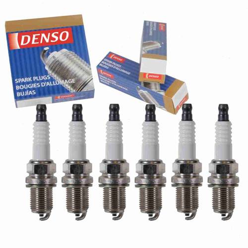 6 pc DENSO Standard Spark Plugs compatible with Hyundai Tucson 2.7L V6 2005-2009