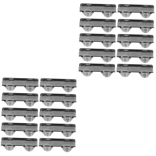 DOITOOL 32 pcs Glass Sliding Door Pulley Patio Door Roller Cabinet Guide Pulleys Window Bearing Rollers Sliding Door Wheels Mute Sliding Pulley Screen Door Rollers Steel barn Door Showcase