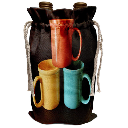 3dRose Florene Decorative - Tea Or Coffee - Wine Bag (wbg_12792_1)