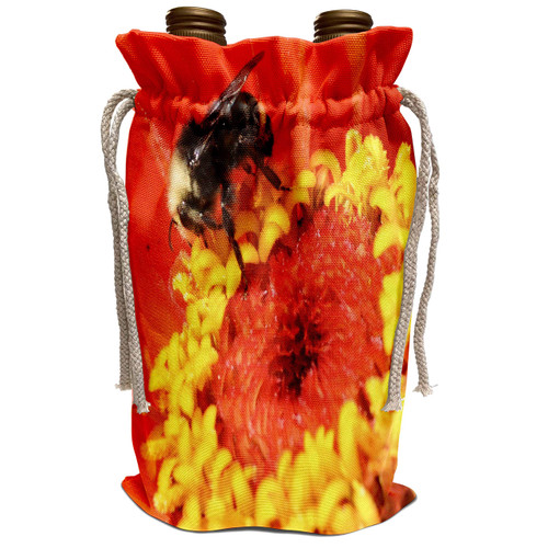3dRose Patricia Sanders Flowers - Nearness- Bee and Zinnia- Flowers- Macro Photography - Wine Bag (wbg_36305_1) 3dRose Patricia Sanders Flowers - Nearness- Bee and Zinnia- Flowers- Macro Photography - Wine Bag (wbg_36305_1)