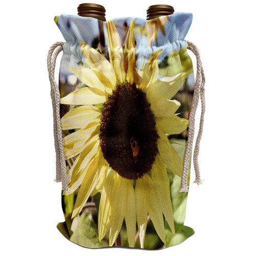 3dRose Patricia Sanders Flowers - Yellow Sunflower and Bee- Flowers- Macro Photography - Wine Bag (wbg_37546_1) 3dRose Patricia Sanders Flowers - Yellow Sunflower and Bee- Flowers- Macro Photography - Wine Bag (wbg_37546_1)