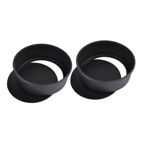 Hemoton 2pcs Live Cake Mold Round Cake Tray Bread Tin Round Cake Molds Bread Pan Bread Making Molds Cheesecake Baking Pan Small Cake Pan Pudding Pans Pastry Stainless Steel Chiffon