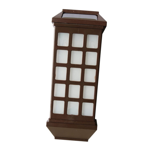 DOITOOL Wall Lights Outdoor Solar Powered Lights Outdoor Led Sensor Light Outdoor Solar Lantern Outdoor Sconces Wall Lighting Solar Wall Lights Fence Light White Household