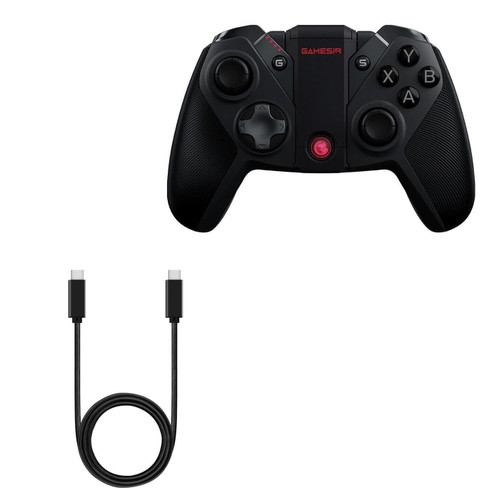 BoxWave Cable Compatible with GameSir G4 Pro - DirectSync PD Cable (3ft) - USB-C to USB-C (100W), Type C Braided 3ft Charge and Sync Cable - Jet Black