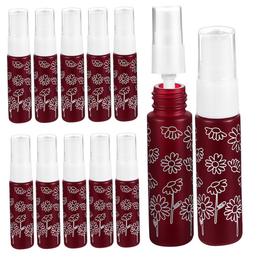 WOFASHPURET 12Pcs Spray bottle pocket perfume bottle clear perfume bottle perfume atomizers bottle refillable perfume bottle mini perfume bottles perfume vials container printing Glass travel