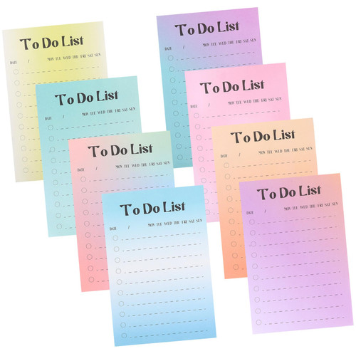 Tofficu 400pcs Rainbow Notes Note Pads Stickers Tag Convenient to Do List Pads Notepad Sticky Notes Self-Adhesive School Sticky Tabs Memo Pads Pocket Student Paper Label Sticker