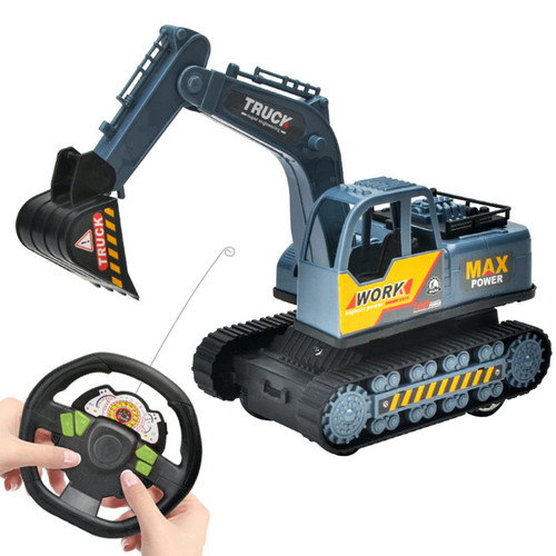 CENGNIAN Remote Control Excavator Toy Electric Two-Way RC Excavator, Construction Toys Tractor Rechargeable Battery RC Vehicles Electric Truck Sandbox Digger Toys for Boys Girls Kids CENGNIAN Remote Control Excavator Toy Electric Two-Way RC Excavator, Construction Toys Tractor Rechargeable Battery RC Vehicles Electric Truck Sandbox Digger Toys for Boys Girls Kids