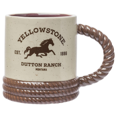 Silver Buffalo Yellowstone Cowboy Boot Ceramic 3D Sculpted Mug, 20 Ounces