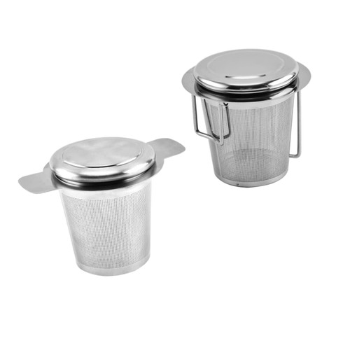 Ciieeo 2pcs Stainless Steel Tea Strainer Tea Infusers for Loose Tea Filter Tea Leaf Infuser Tea Bag Strainer Tea Ball Infuser Tea Colander Tea Steeper Travel Brew Tea Ceremony Accessories