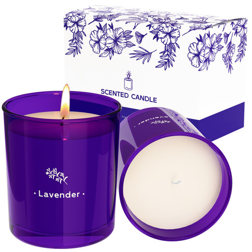 Lavender Candles for Home Scented, 7 oz Aromatherapy Candles Gift, Purple Jar Candles, Natural Soy Candles for Women, 80 Hour Long-Lasting Burn Scented Candles for Birthday, Christmas - 2 Pack Lavender Candles for Home Scented, 7 oz Aromatherapy Candles Gift, Purple Jar Candles, Natural Soy Candles for Women, 80 Hour Long-Lasting Burn Scented Candles for Birthday, Christmas - 2 Pack