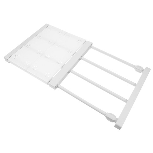 OFFSCH 1 Set Armoire Wardrobe Closet Adjustable Closet Tension Shelf Closet Expandable Shelf Locker Shelves Expandable Closet Clothes Organizer Tension Rack Storage Clothing White Plastic
