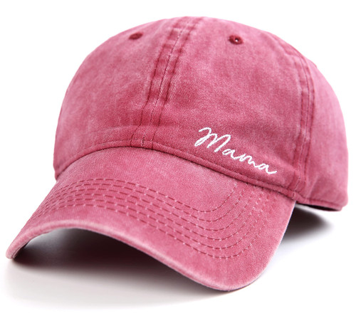Lichfamy Mama Hat for Women, Fun Dad Hat, Cute Mom Hat, Gift for Mom Baseball Caps - Red